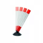 Słupek parkingowy blokujący SPRINTBACK | PCV, 75 cm, na stopie, uchylny